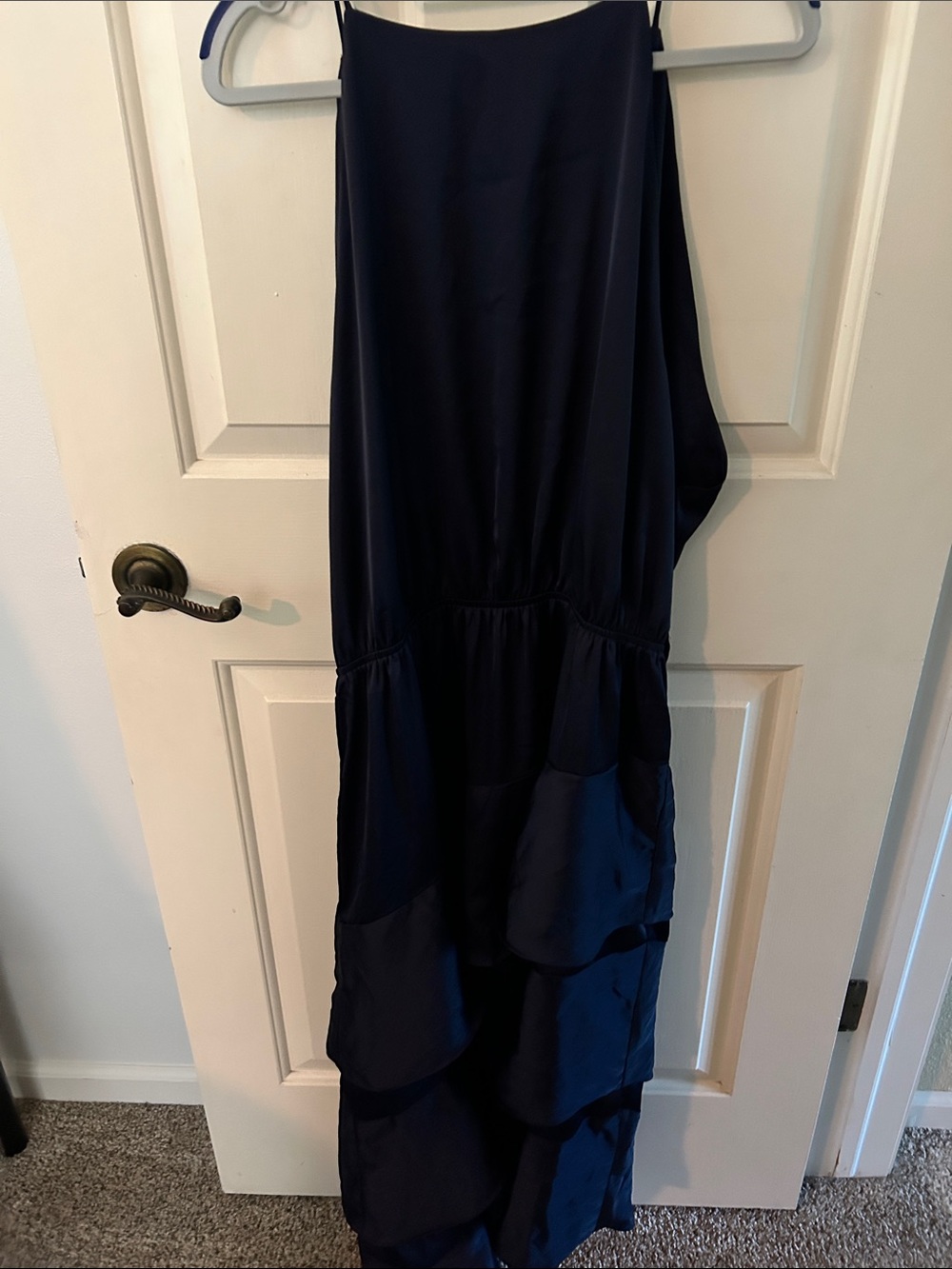 Petal & Pup Navy Tiered Midi Dress